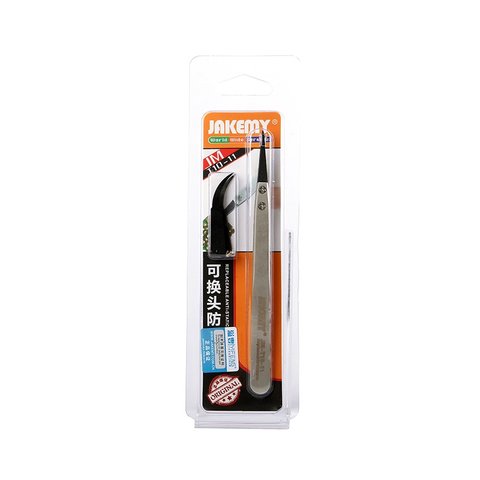 Пінцет антистатический 2-в-1 JAKEMY JM-T10-11 Прев'ю 6