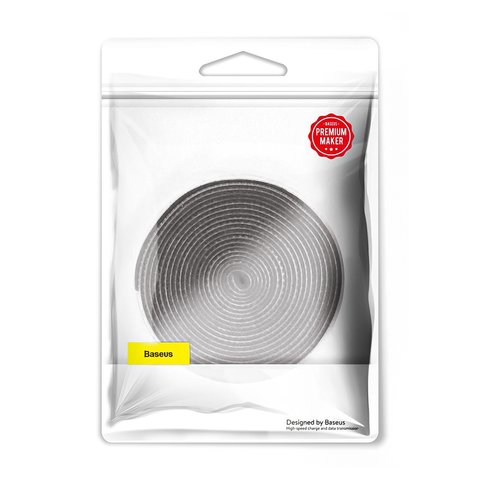 Органайзер для кабеля Baseus Colourful Circle Velcro strap, черный, 300 см, многоразовая лента-липучка, #ACMGT-F01 Превью 4