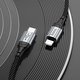 USB кабель Hoco X102, USB тип-C, Lightning, 100 см, 27 Вт, черный, в нейлоновой оплетке, #6942007608749 Превью 4