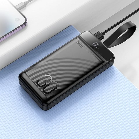 Power bank Hoco J123B, 30000 мАг, 22,5 Вт, чорний, Quick Charge, Power Delivery (PD), #6942007612081 Прев'ю 3