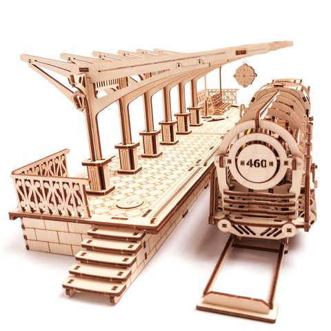 Механический 3D-пазл UGEARS Перрон Превью 3