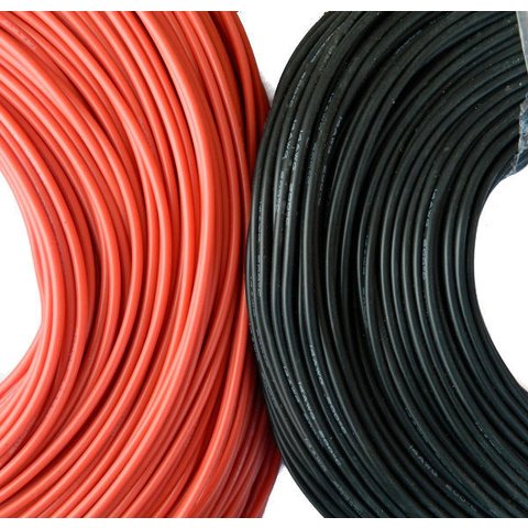 Alambre con aislamiento de silicona 18AWG, 0.75 mm², 1 m, negro, UL3135 Vista previa  1
