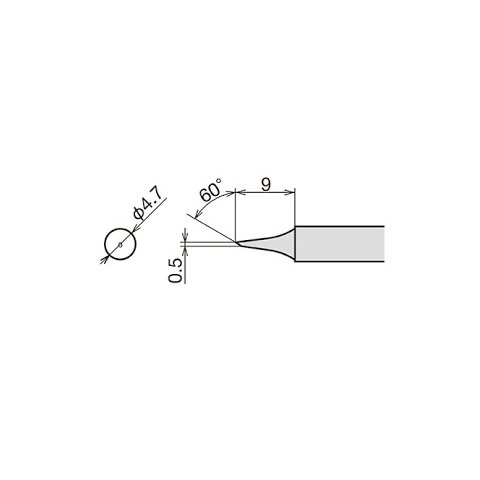Soldering Iron Tip Goot RX-80HRT-0.5C Preview 1