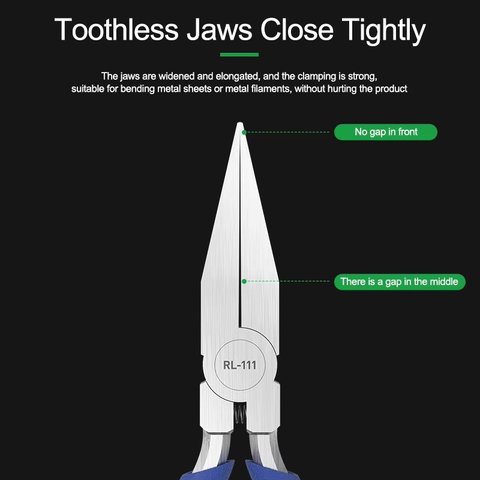 Pinza de pico largo RELIFE RL-111, 135 mm Vista previa  3