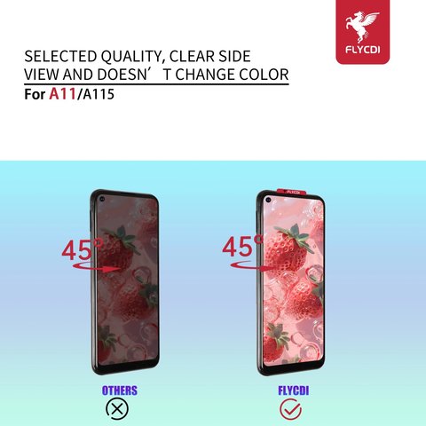 Pantalla LCD puede usarse con Samsung A115 Galaxy A11, M115 Galaxy M11, negro, con marco, FLYCDI Vista previa  3