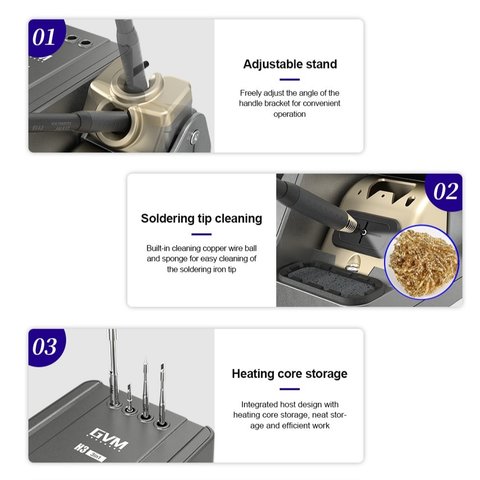 Estación de soldadura Sunshine H3, digital, 80 W Vista previa  10