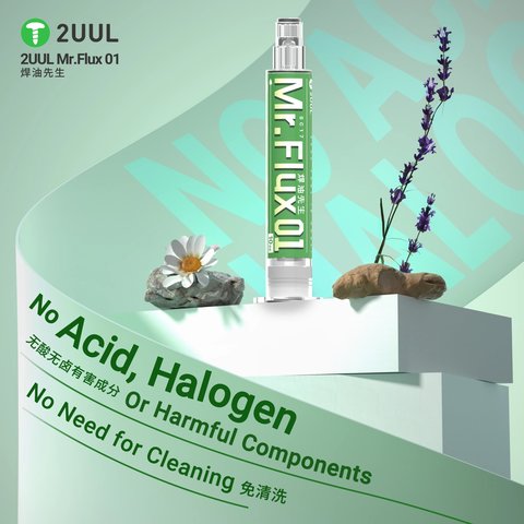 Fundente en pasta 2UUL SC17 Mr.Flux 01, no requiere enjuague, libre de halógeno, 10 ml, (PCB) Vista previa  4