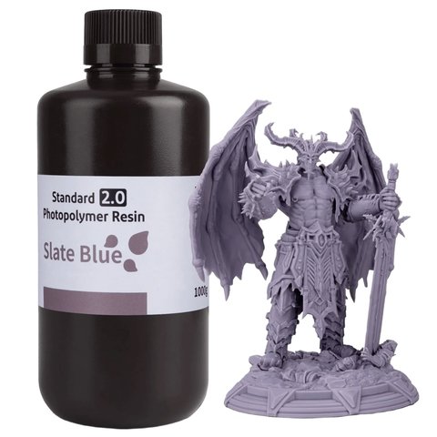 Фотополимерная смола для 3D-принтера ELEGOO Standard Resin V2.0 Slate Blue, 1 кг Превью 2