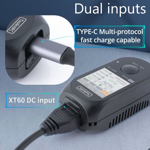 Зарядное устройство ToolkitRC M4 Pocket, Original, 80W DC Превью 4