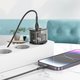Сетевое зарядное устройство Hoco N34, 20 Вт, Power Delivery (PD), черный, прозрачный, c кабелем USB тип-C к Lightning для Apple, 2 порта, #6931474799173 Превью 5
