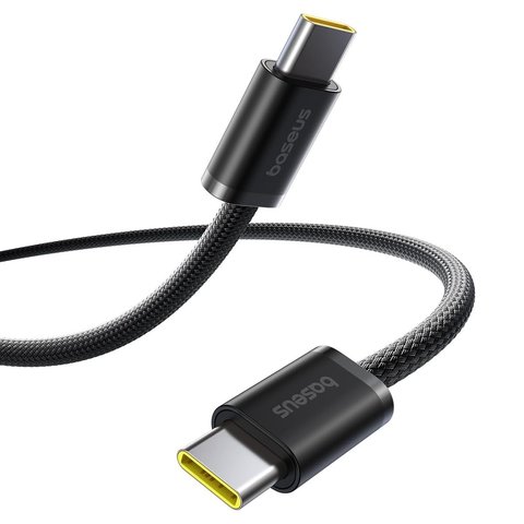 USB кабель Baseus Dynamic 4, 2xUSB тип-C, 100 см, 100 Вт, черный, в нейлоновой оплетке, #P10381400111-00 Превью 1