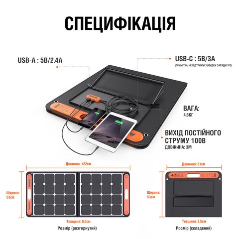 Солнечная панель Jackery SolarSaga 100W Превью 2