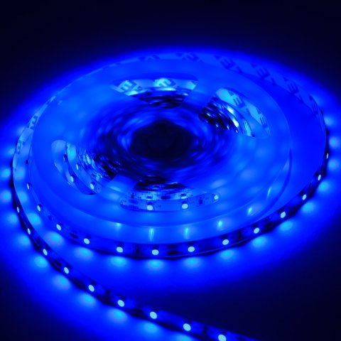 Tira de luces LED SMD3528 (color azul, 300 diodos LED, 12 V DC, 5 m, IP65) Vista previa  2